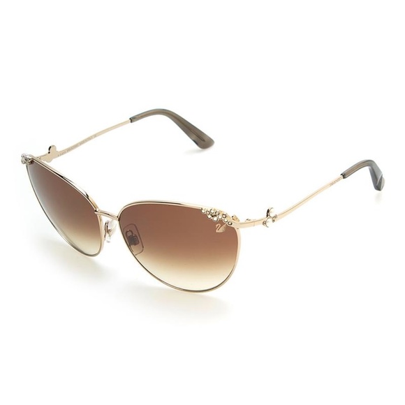 NEW Swarovski Gold Brown cateye sunglasses